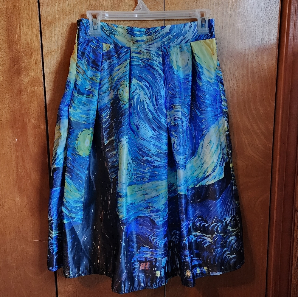 Starry Night Vincent Van Gogh Skirt